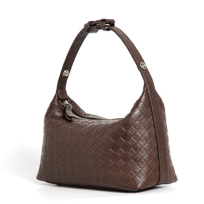 Handmade Sheepskin Shoulder Bag – Woven Elegant Handbag
