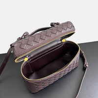 Women’s Woven Leather Handbag – Small Top-Grain Shoulder & Crossbody Bag