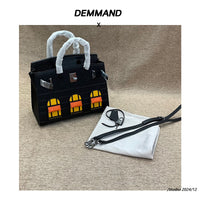 Textured Leather Crocodile Pattern Handbag Women Crossbody Shoulder Bag