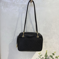 Women’s Handwoven Leather Camera Bag – Vintage Shoulder & Handbag