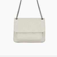 Women’s Ruched Shoulder Bag – Flap Chain Crossbody Handbag