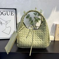 Woven Leather Shoulder & Tote Bag