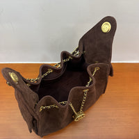 Women’s Nubuck Leather Drawstring Hobo Bag – Vintage Bucket Shoulder Bag