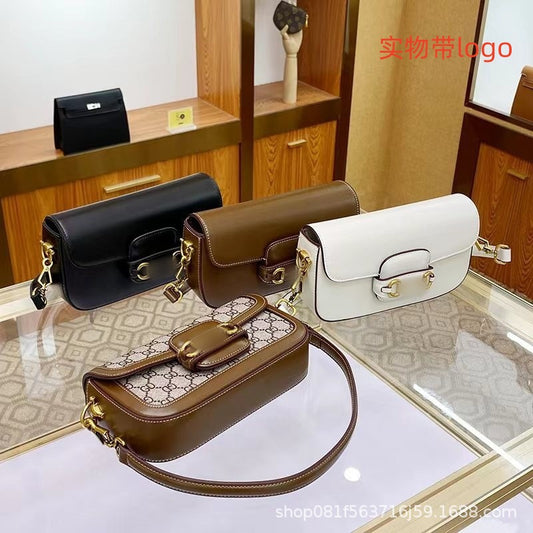 Women’s Leather Saddle Tote Bag – Shoulder & Crossbody