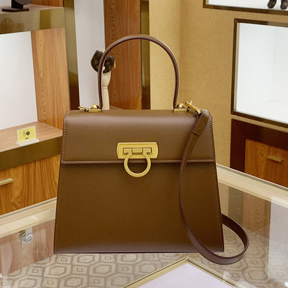 Women’s Leather Horseshoe Buckle Bag – Handbag, Shoulder & Crossbody