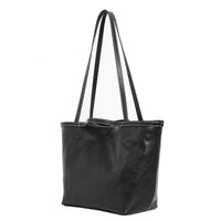 Genuine Leather Shoulder Bag – Nubuck Cowhide Tote
