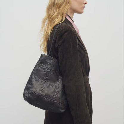 Women’s Chic Leather Bucket Bag – Small Elegant Crossbody Purse