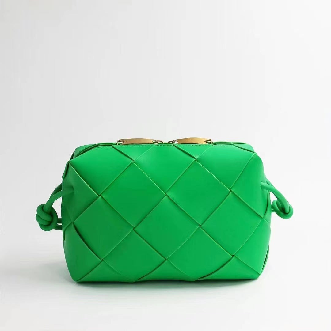 Women’s Quilted Leather Camera Bag – Handbag & Crossbody