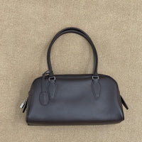 Women’s Leather Bowling Bag – Large Boston Shoulder & Crossbody Bag