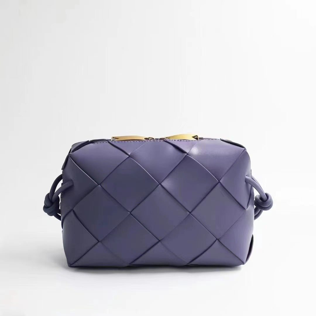 Women’s Quilted Leather Camera Bag – Handbag & Crossbody