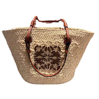 French Woven Straw Tote Bag – Handcrafted Summer Crossbody