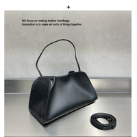 Women’s Genuine Leather Shoulder Bag – Versatile Cowhide Tote