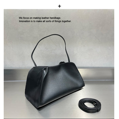 Women’s Genuine Leather Shoulder Bag – Versatile Cowhide Tote