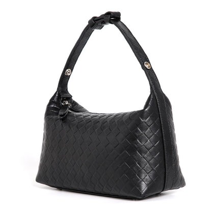 Handmade Sheepskin Shoulder Bag – Woven Elegant Handbag