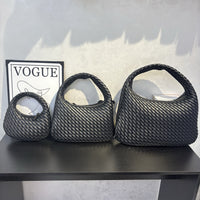 Women’s Woven Leather Round Bag – Handcrafted Handbag & Crossbody